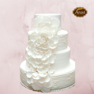 White Rose Wonder Wedding Cake